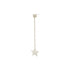 LUMINOUS STAR DROP EARRING SILVER